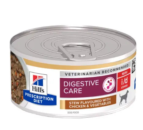 Hill's Prescription Diet i/d Stress Mini Stew for Dogs flavoured with Chicken & Vegetables 156g