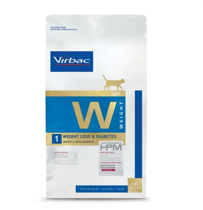 Virbac HPM W1 Weight Loss & Diabetes Dry Cat Food