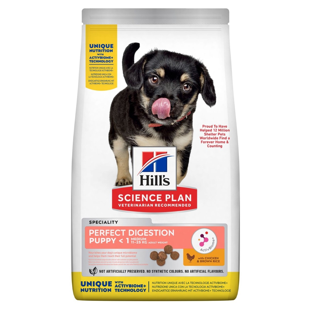Hills Science Plan Perfect Digestion Medium Puppy Dry Food With Chicken And Brown Rice