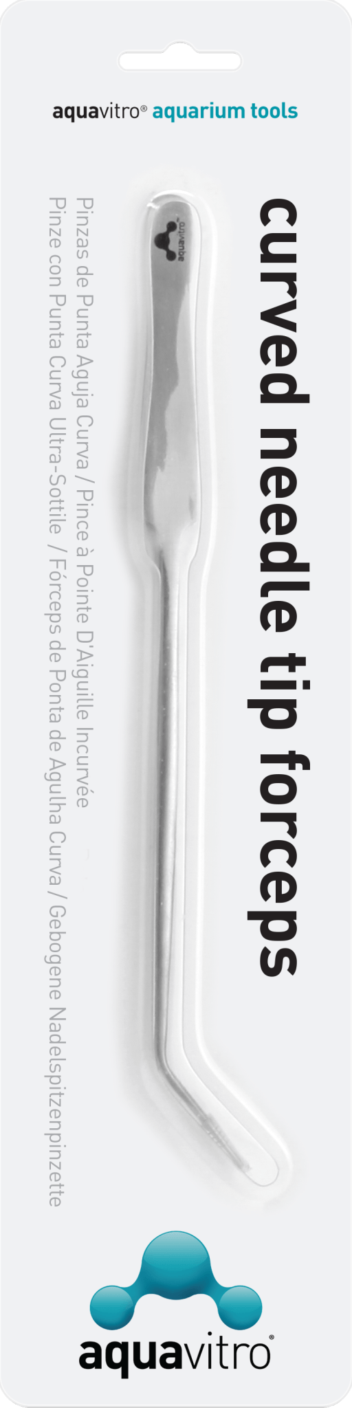 Aquavitro Curved Needle Tip Forceps - 25cm