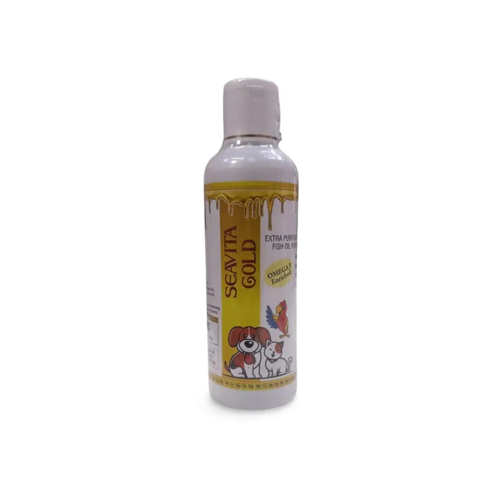 Seavita Gold – OMEGA-3 Enriched | For Dogs, Cats & Birds | 200Ml