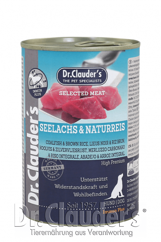 Dr Clauder Dog Can Coalfish & Brown Rice 400g