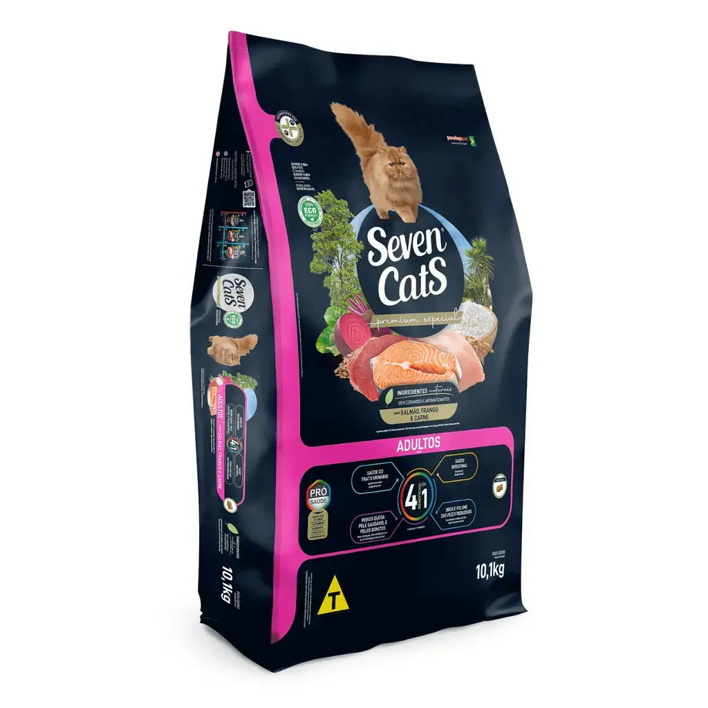 Seven Cats for Adult 4in1 Meat,Salmon & Chicken 10.1kg