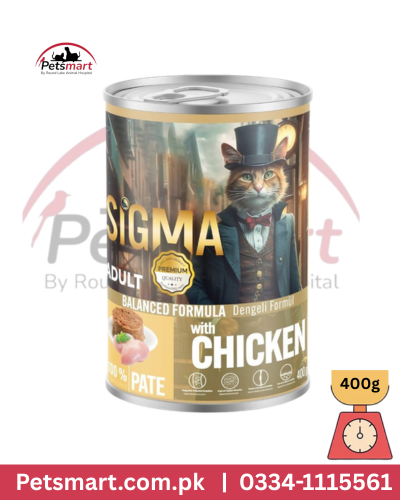 SIGMA cat food chunk chicken tin food