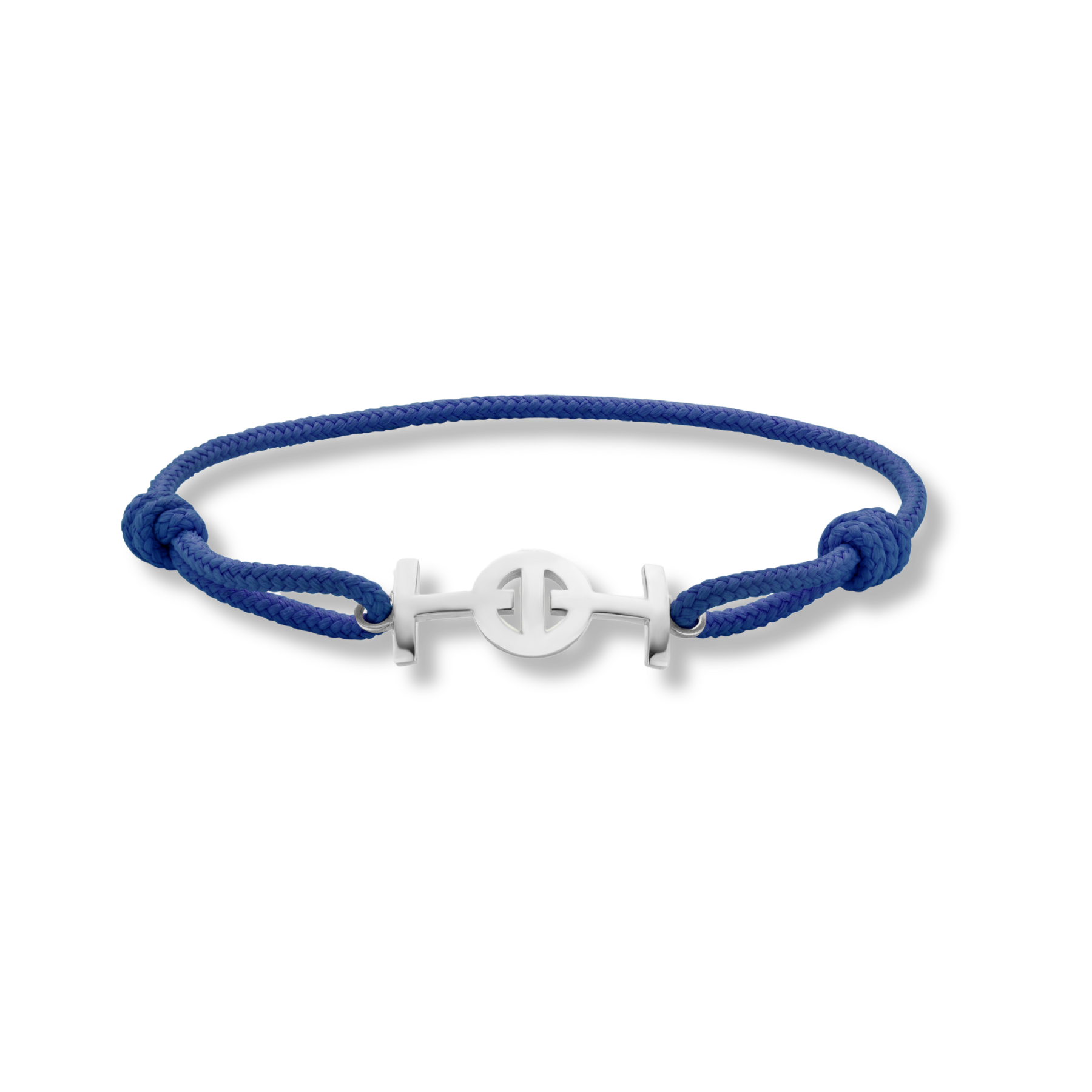 Toti Silver Challenge Cord Bracelet in Blue