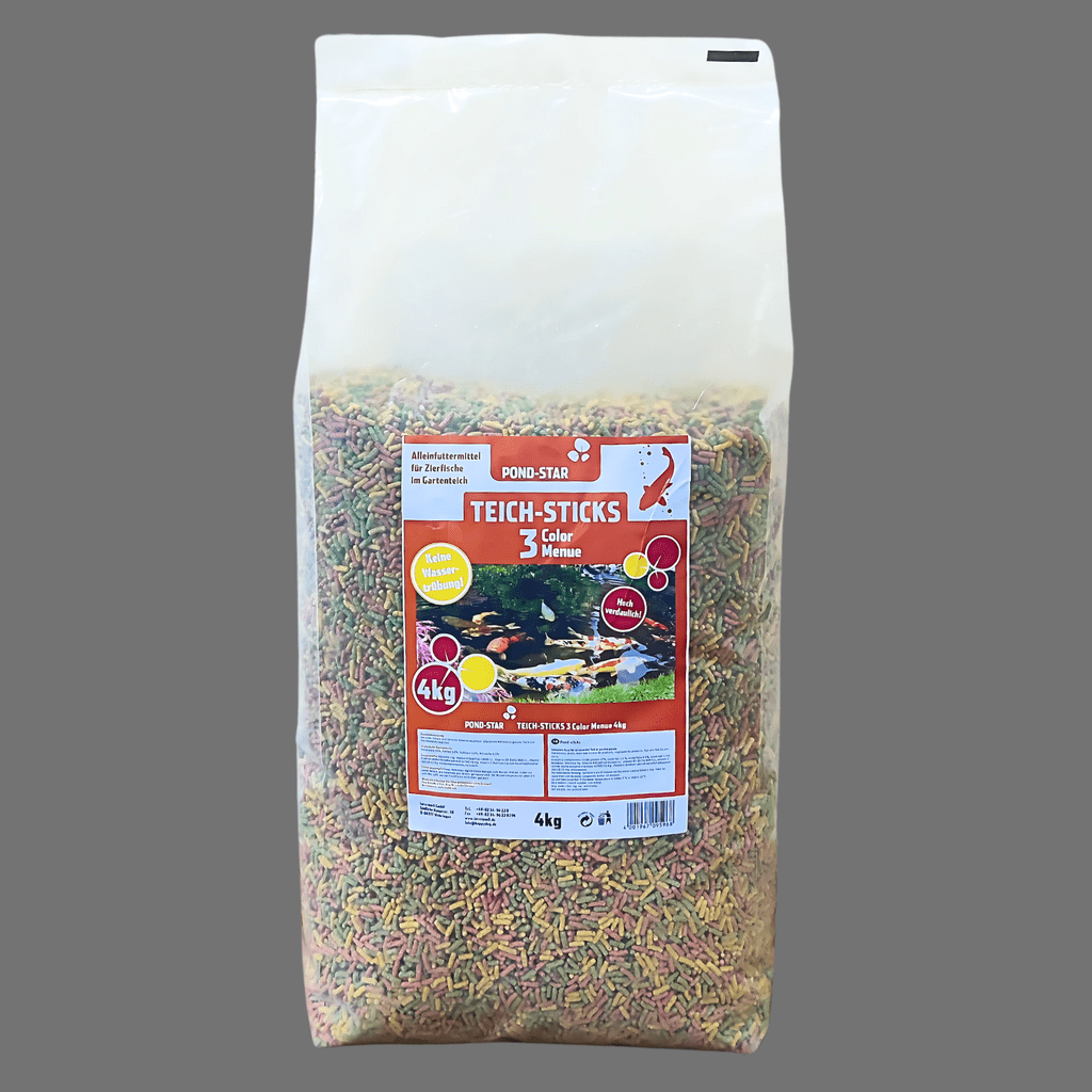 Pond Star TS3 Color Menu Pond Sticks Floating Fish Food - 4kg