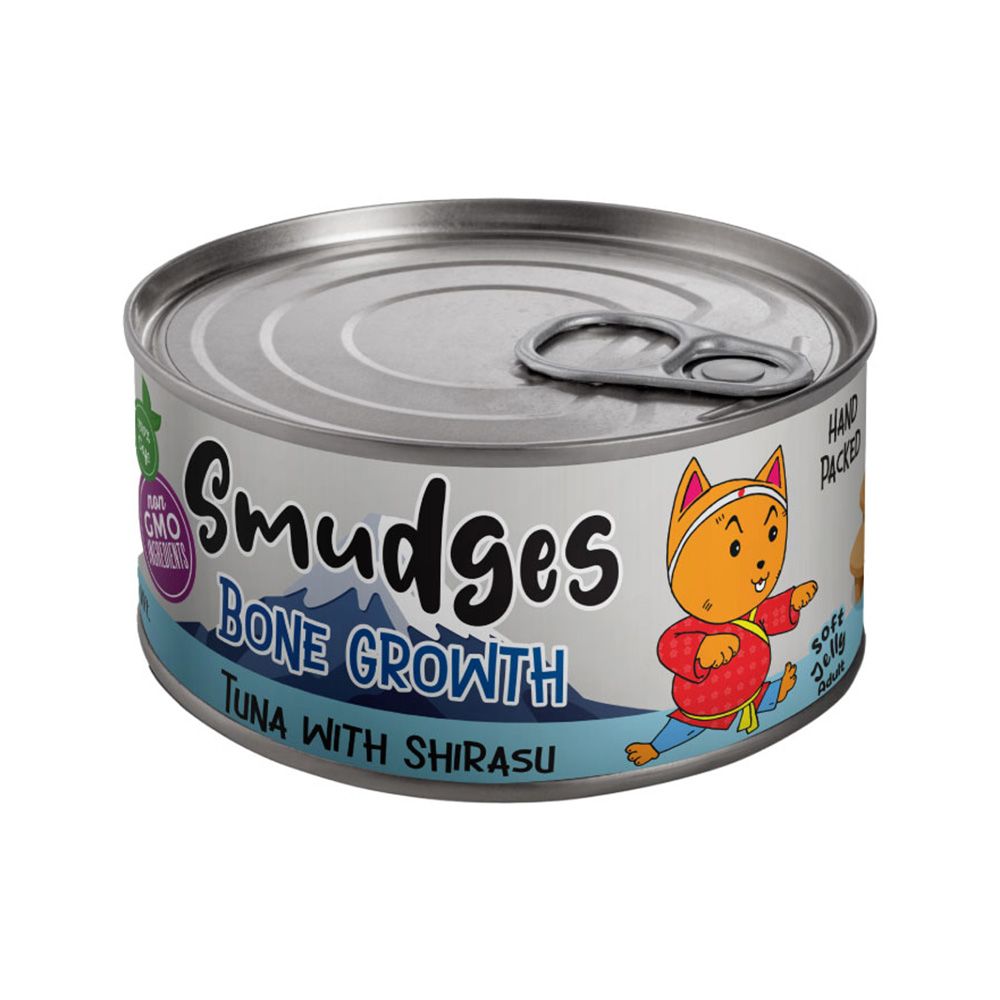 Smudges Tuna Flakes with Shirasu Soft Jelly Canned Cat Food - 80 g