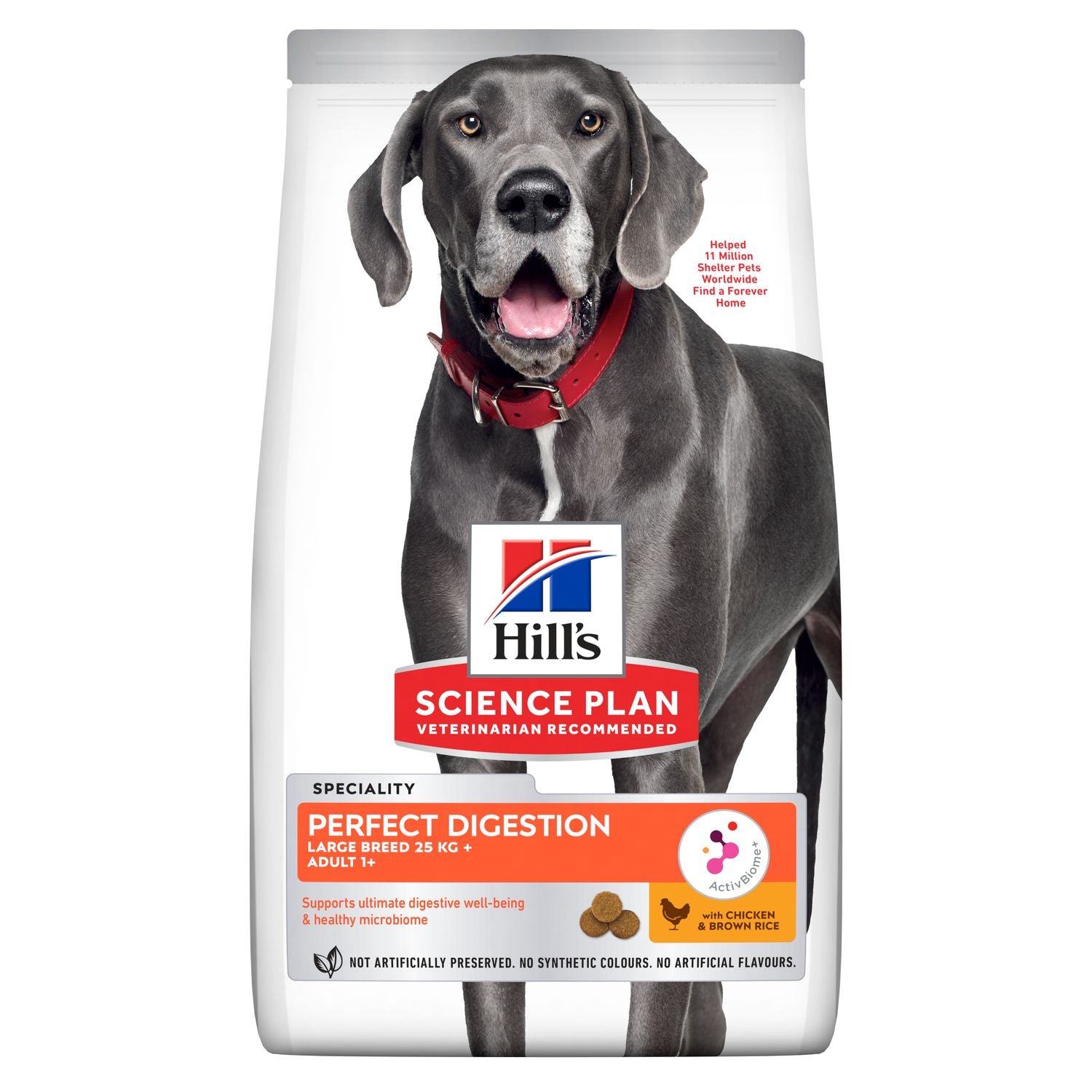 Hills Science Plan Perfect Digestion Large Adult 1+ Dog Food with Chicken and Brown Rice 14kg