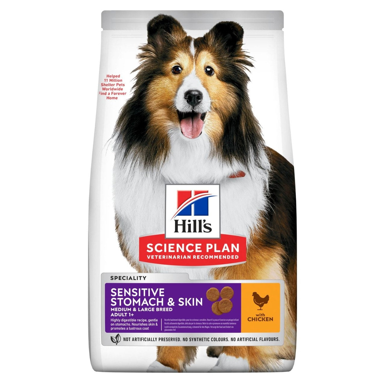 Hills Science Plan Sensitive Stomach & Skin Medium Adult Dog Food with Chicken