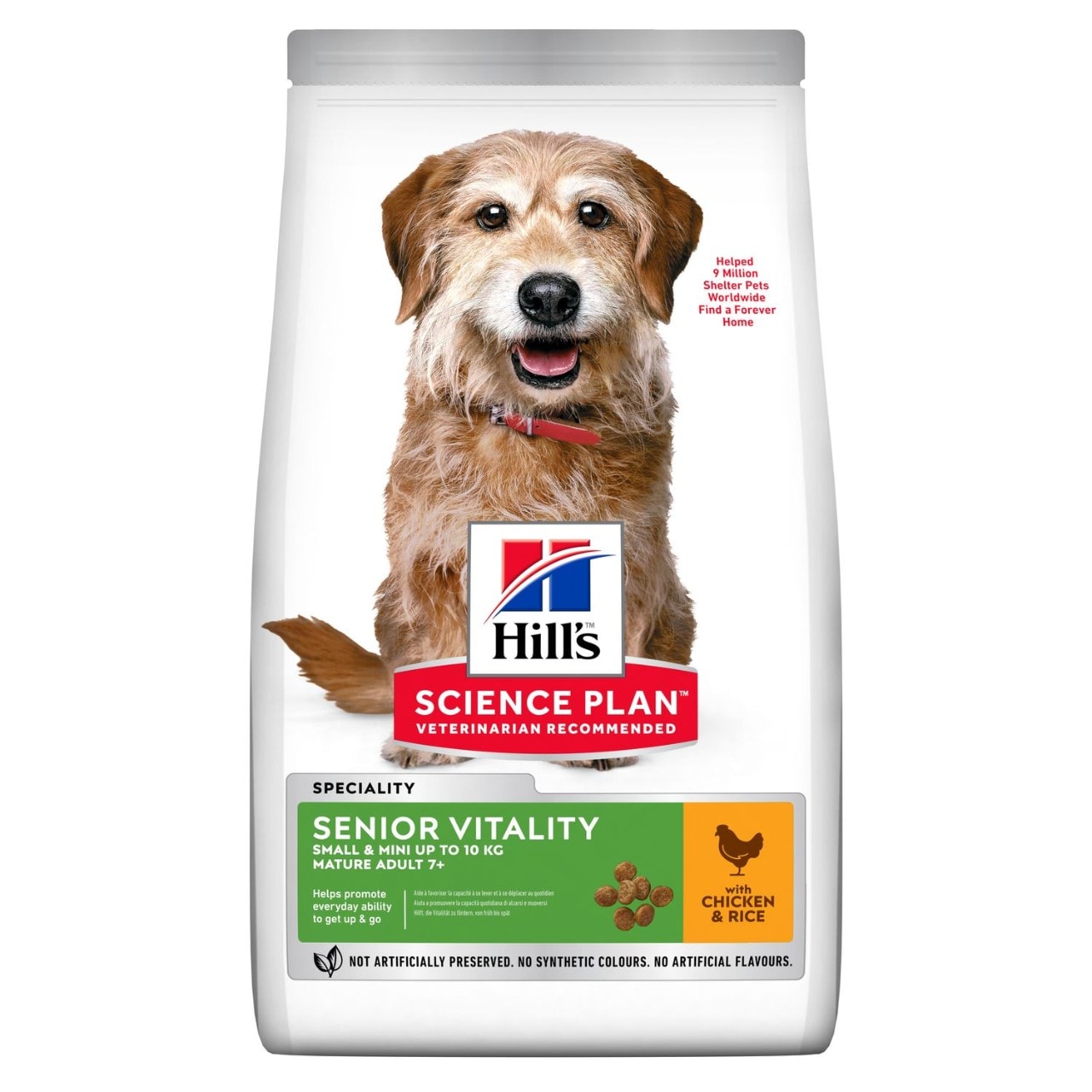 Hills Science Plan Senior Vitality Small & Mini Mature Adult 7+ Dog Food with Chicken & Rice 1.5kg