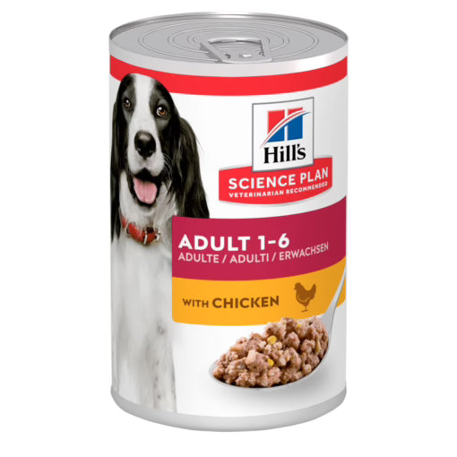 Hill’s Science Plan Adult Dog Wet Food With Chicken (12x370g)