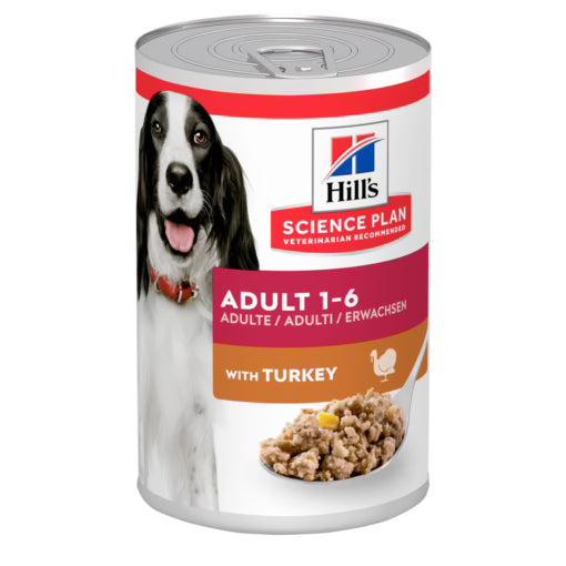 Hill’s Science Plan Adult Dog Wet Food with Turkey (12x370g)