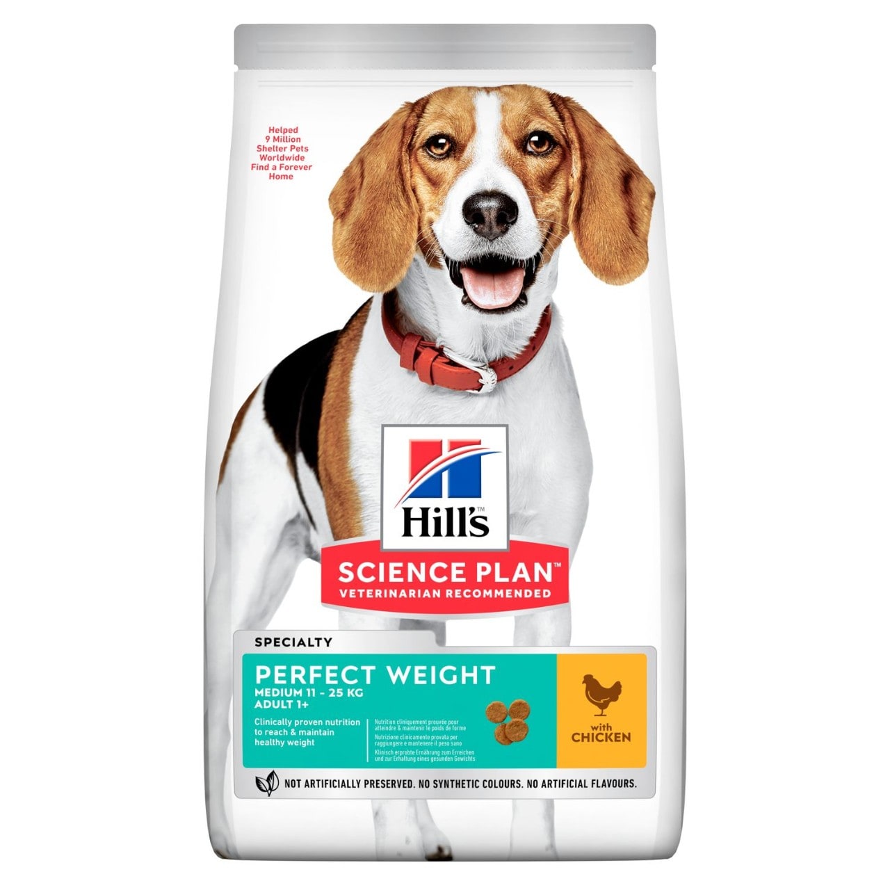 Hills Science Plan Perfect Weight Medium Adult Dog Food with Chicken
