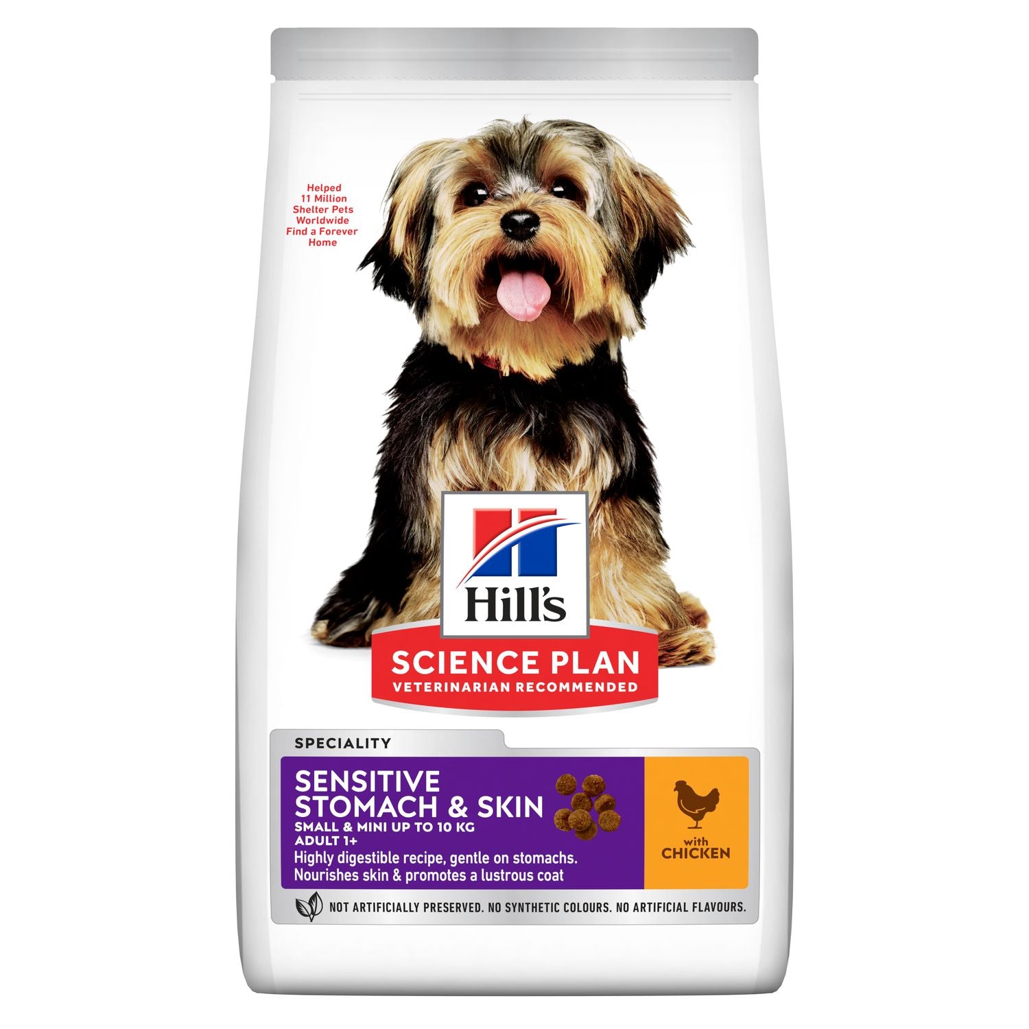 Hills Science Plan Sensitive Stomach & Skin Small & Mini Adult Dog Food with Chicken 1.5kg