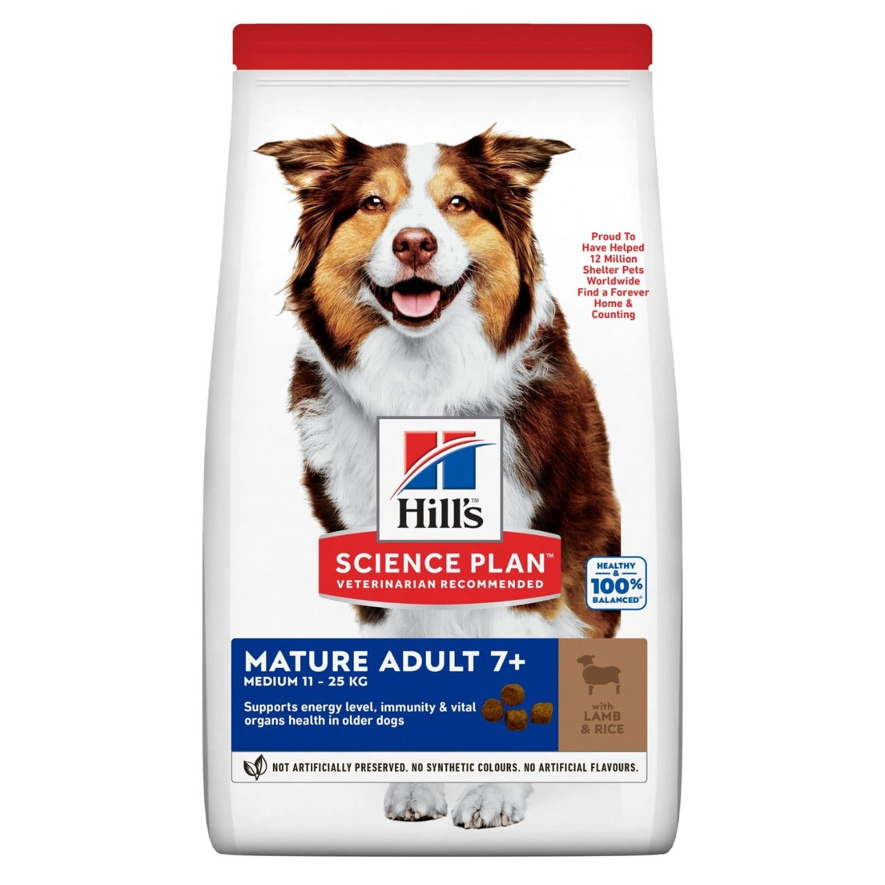 Hills Science Plan Medium Mature Adult 7+ Dog Food with Lamb & Rice