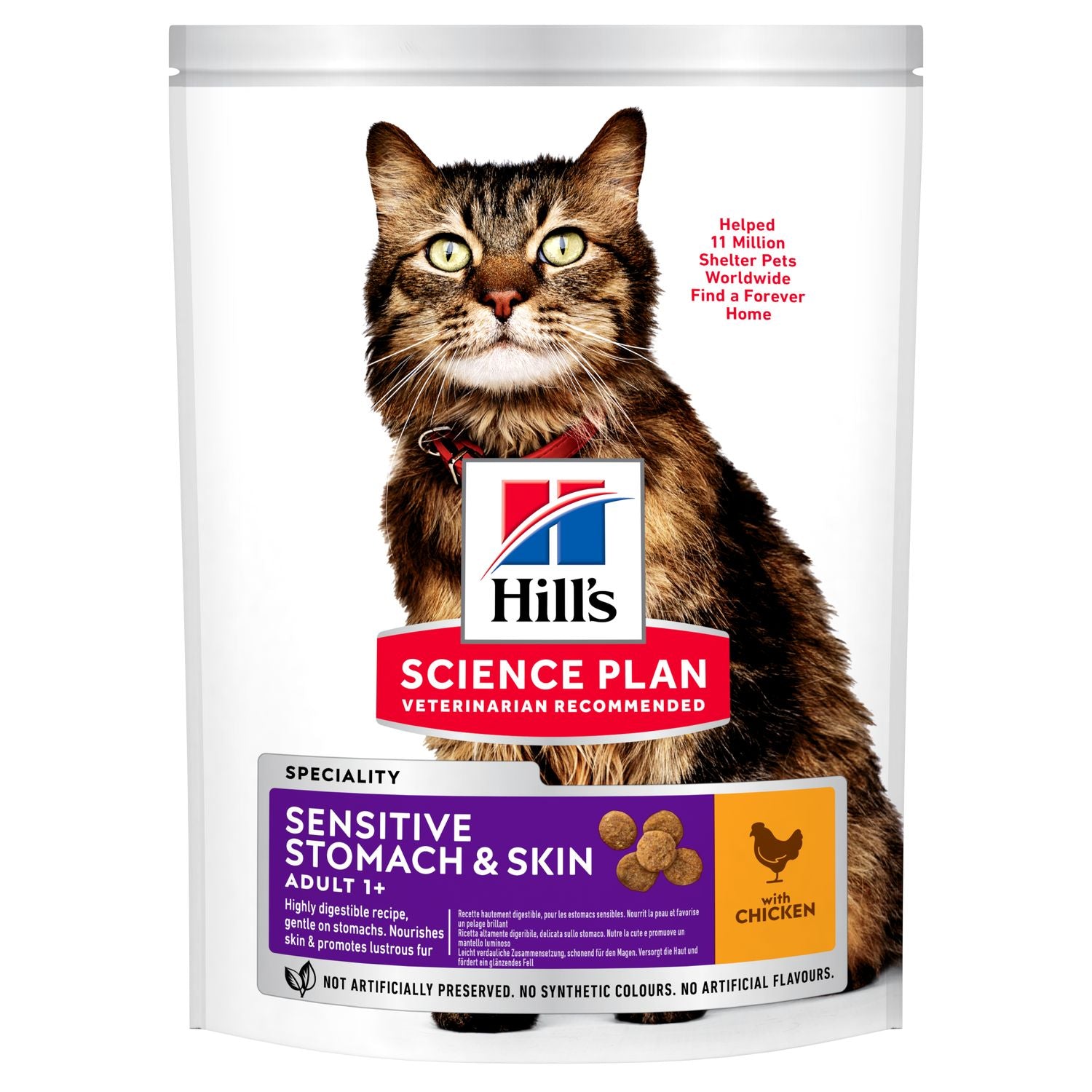 Hills Science Plan Sensitive Stomach & Skin Adult Cat Food with Chicken
