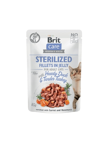 Brit Care Jelly Hearty Duck And Tender Turkey Cat Food