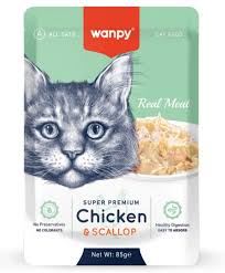 Wanpy Pouch Chicken and Scallop 85gm