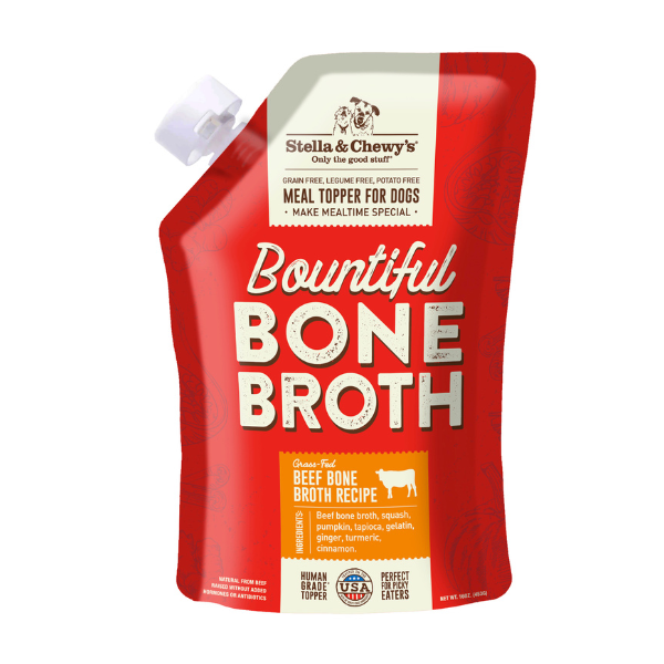 Stella & Chewys Bountiful Bone Broth Grass Fed Beef Recipe Dog Wet Food - 16 oz