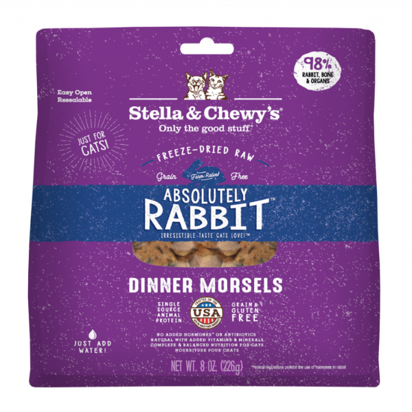 Stella & Chewys Cat FD Absolutely Rabbit Freeze Dried Food