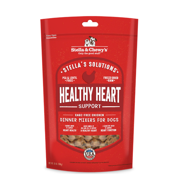 Stella & Chewys Solutions Dog Freeze-Dried Chicken Healthy Heart Support - 13 oz