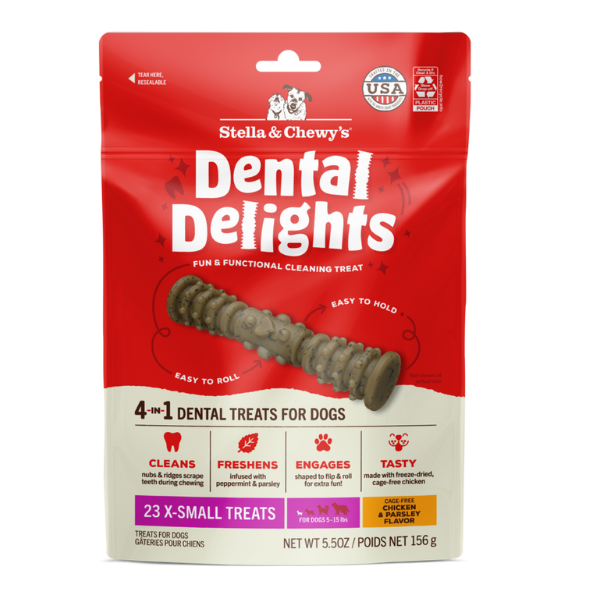 Stella & Chewy’s Dog Dental Treats Delights Extra Small 23 ct