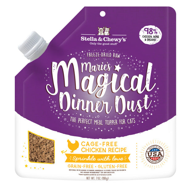 Stella & Chewys Maries Magical Dinner Dust Cat Cage Free Chicken Recipe - 7 oz