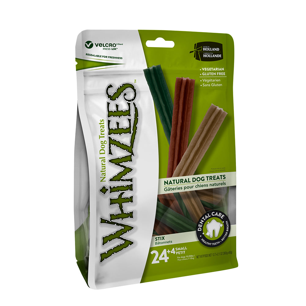 WHIMZEES Stix Small Mix Colors (24+4pcs)