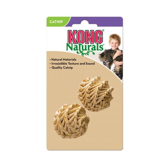 KONG Cat Toy Straw Ball