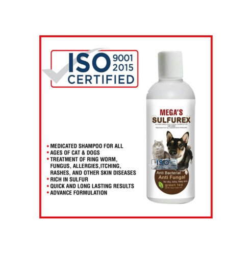 Sulfurex Anti Bacterial & Anti Fungal Shampoo For Cats and Dogs