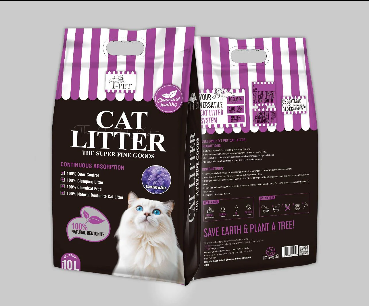 T-Pet Bentonite Imported Cat Litter (10L)