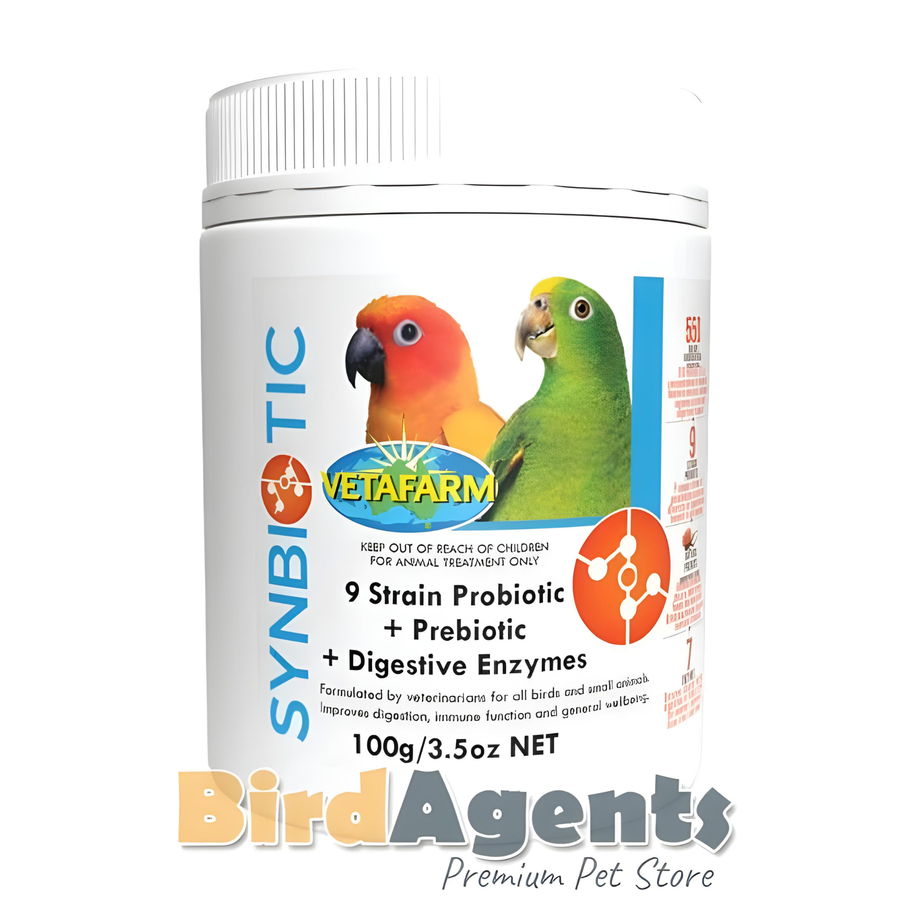 Synbiotic Avian β Probiotic & Prebiotic Supplement for Birds