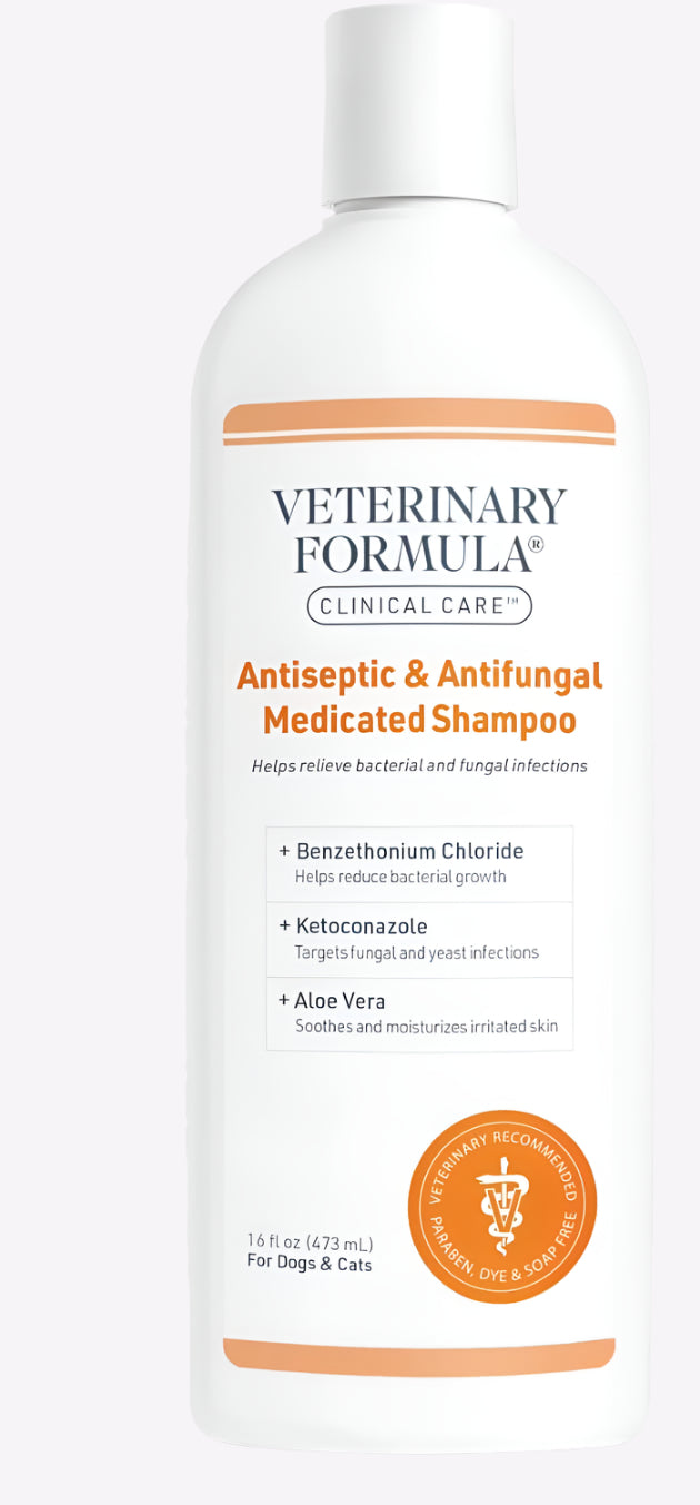 Synergy Labs Veterinary Formula Clinical Care Antiseptic & Antifungal Medicated Shampoo For Dogs & Cats
