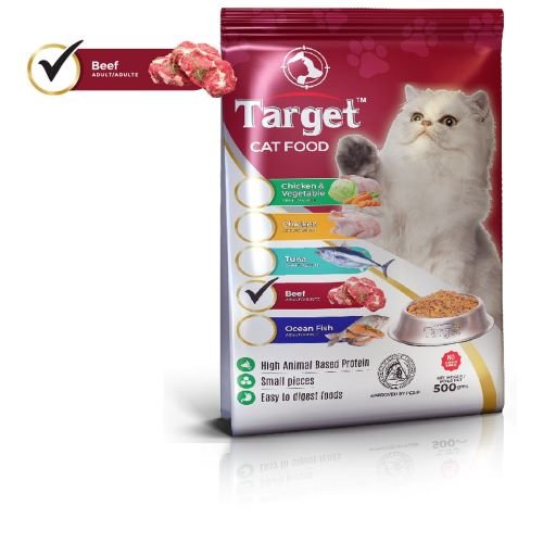 Target Dry Cat Food-Beef Flavor (1.2kg)