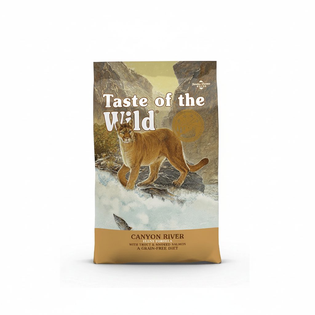 Taste of the Wild Canyon River Feline Recipe with Trout and Smoked Salmon High Protein Dry Cat Food 2 kg