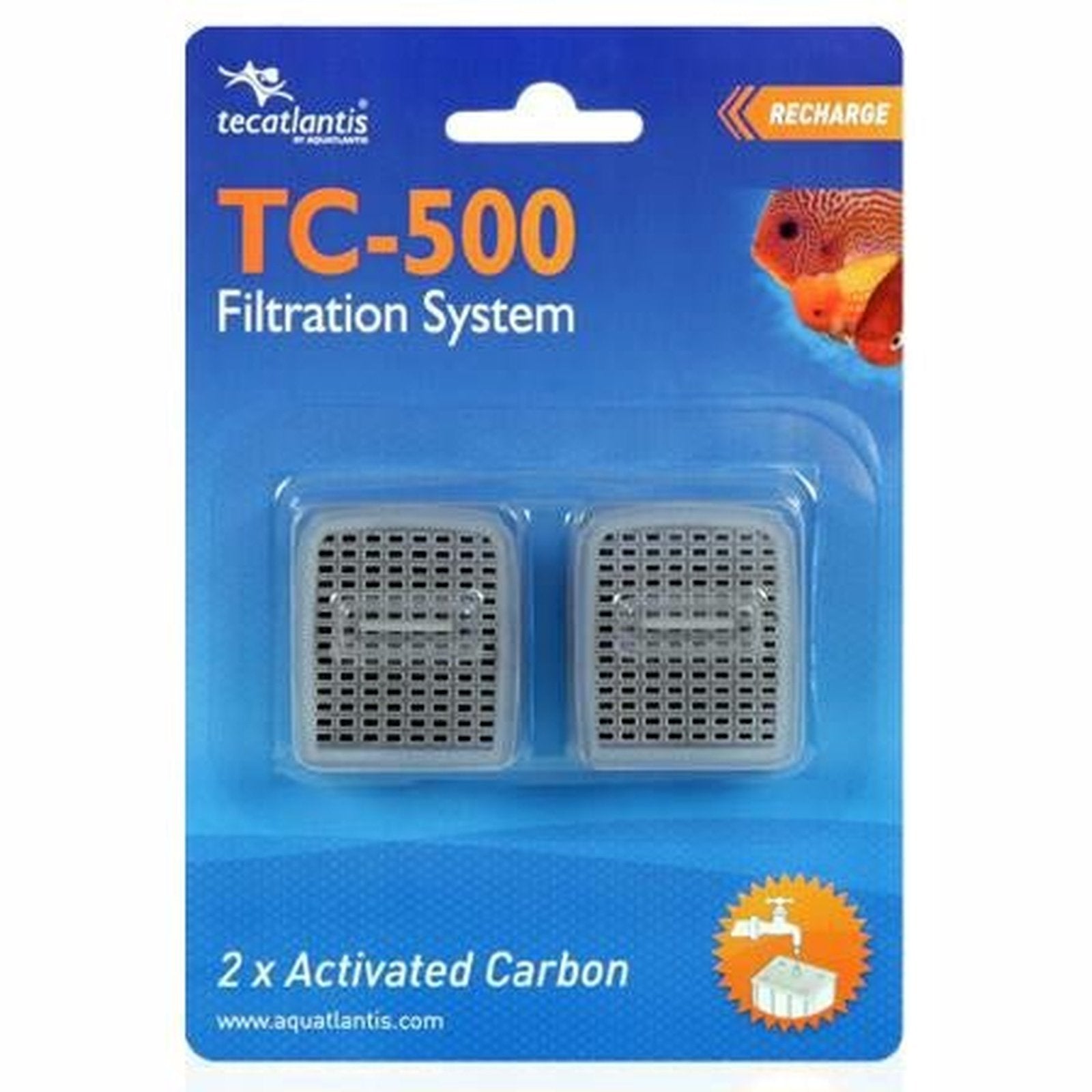 TERRATLANTIS REPLACEMENT CARBON FOR TORTUM FILTER TC-500 (2PCS)