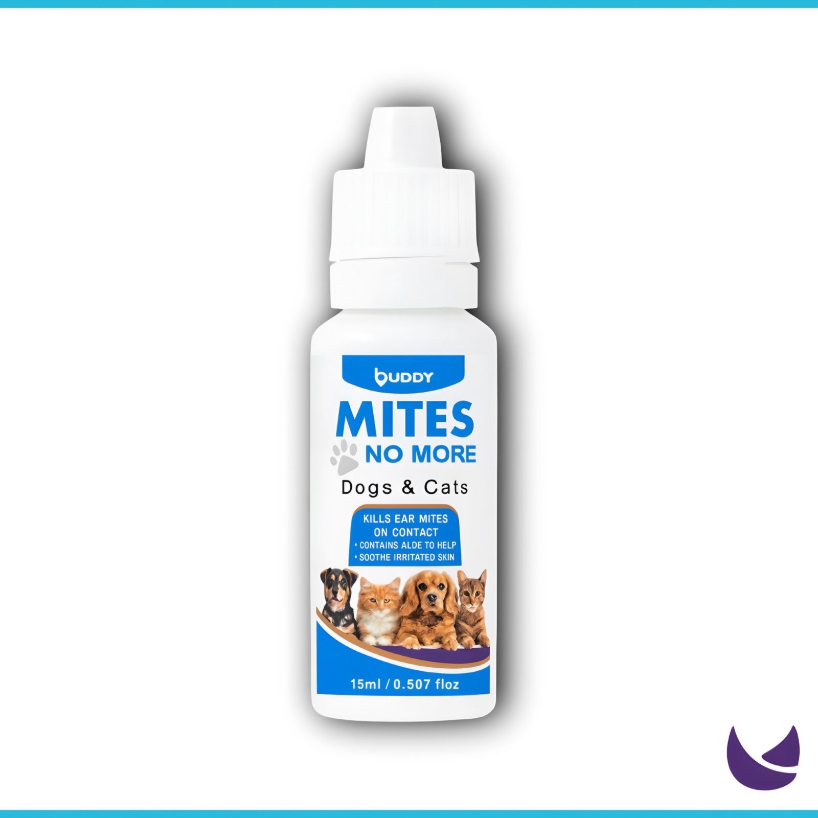 Thai Buddy Ear Mite Treatment for Dogs & Cats 15ml