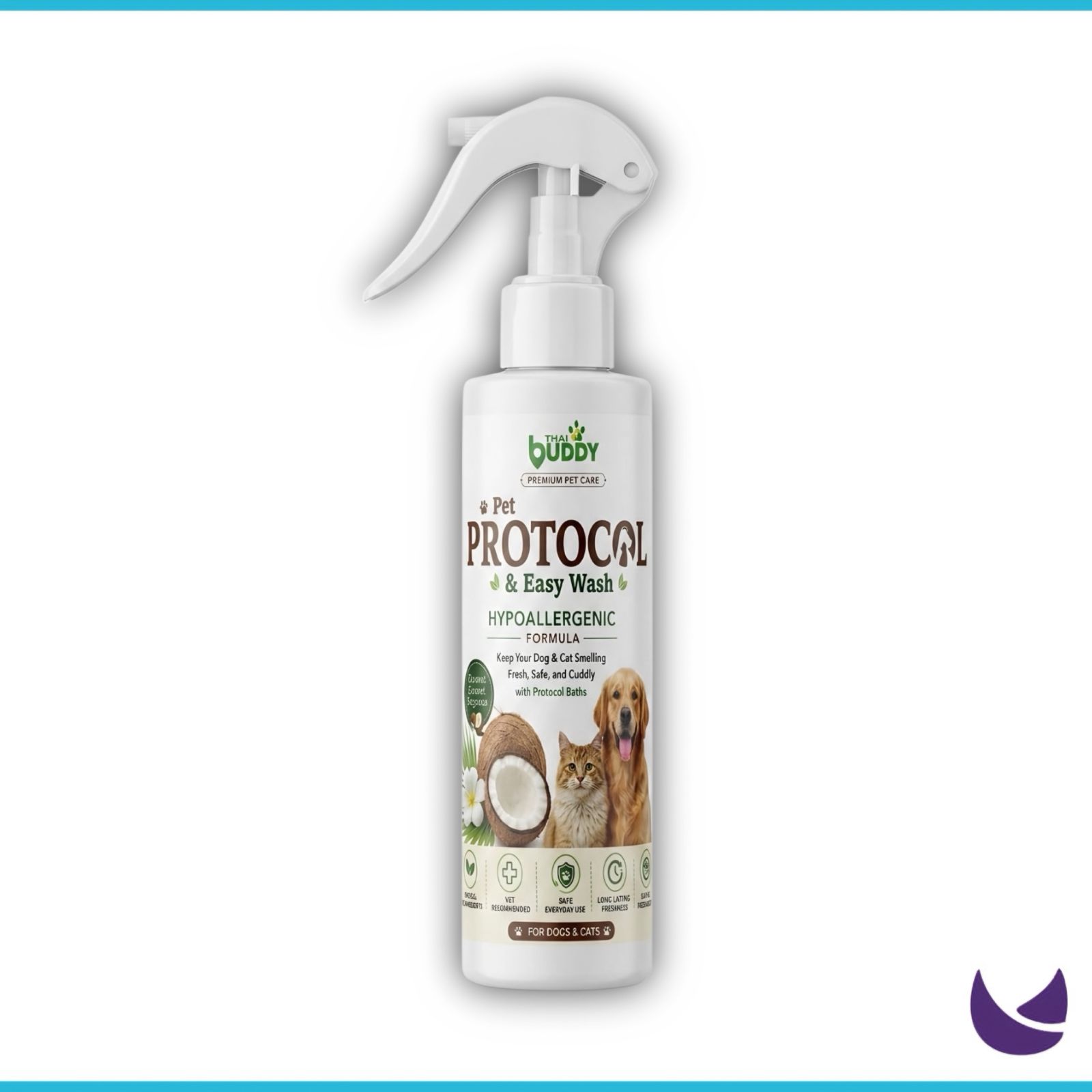 Thai Buddy Pet Protocol Deodorant Spray for Dogs & Cats