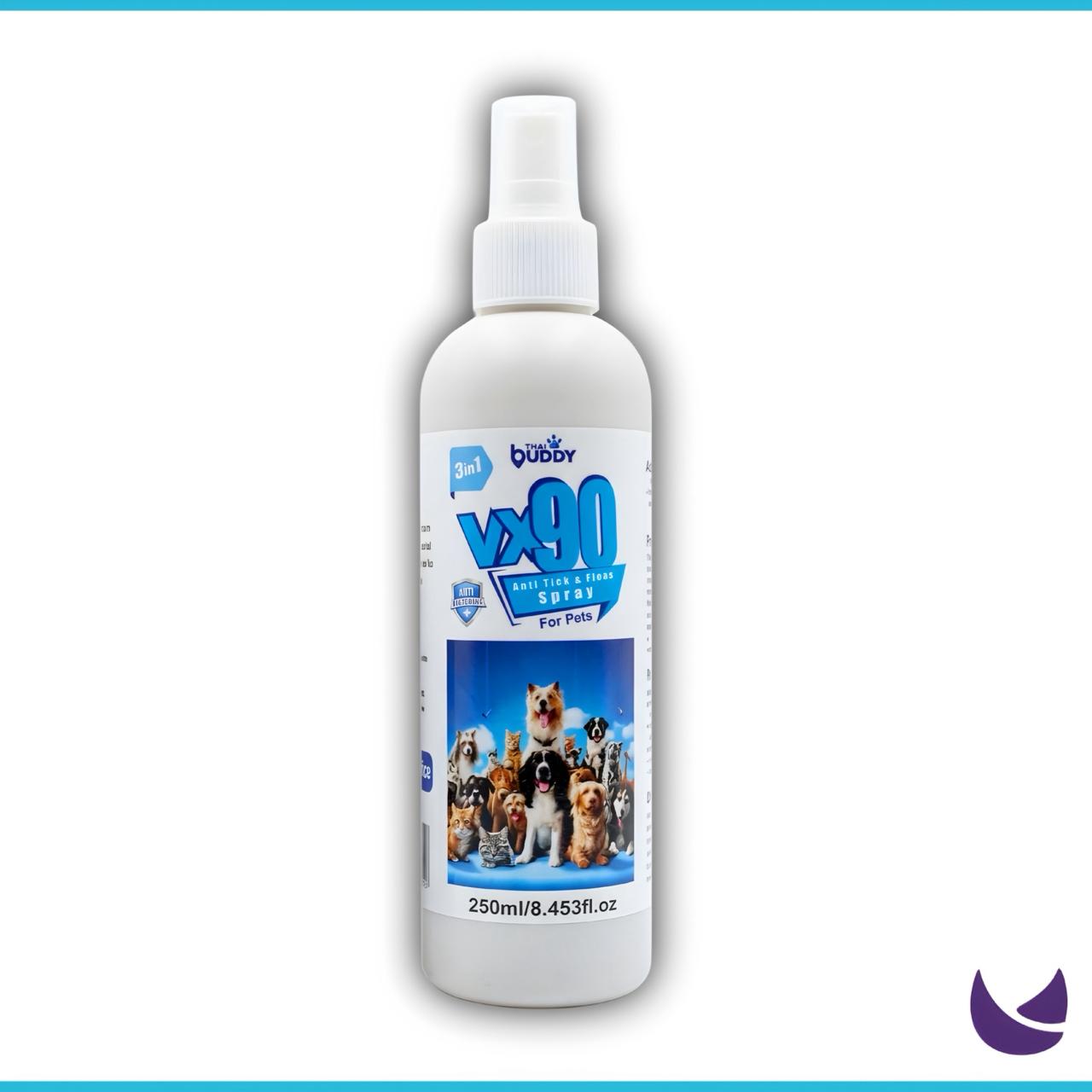 Thai Buddy VX90 Flea and Tick Spray for Cats & Dogs