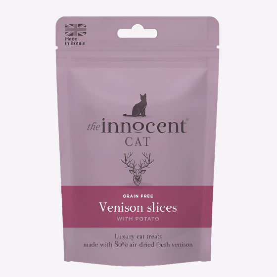 The Innocent Cat Venison Slices with Potato Grain-Free Cat Treats - 70g