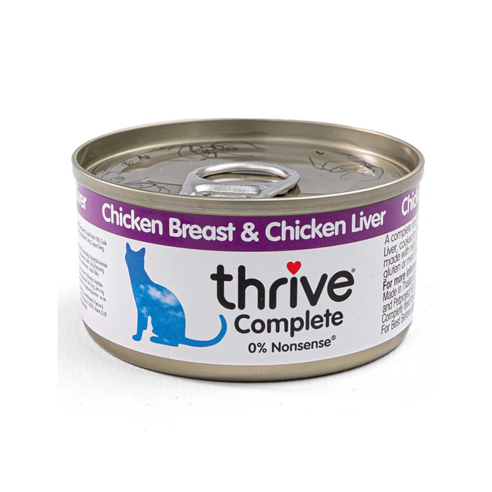 Thrive Complete Chicken Breast and Chicken Liver Canned Cat Food - 75 g - Pack of 12