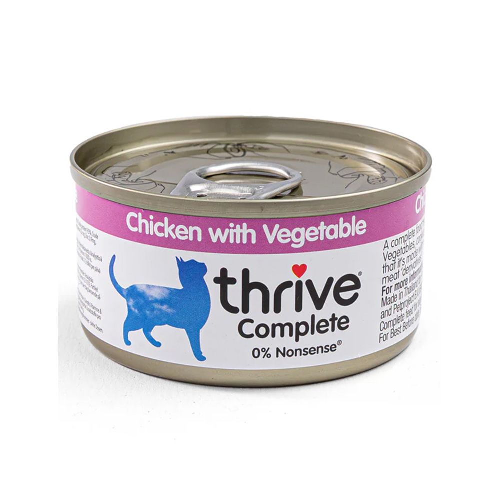 Thrive Complete Chicken and Vegetable Canned Cat Food - 75 g - Pack of 12