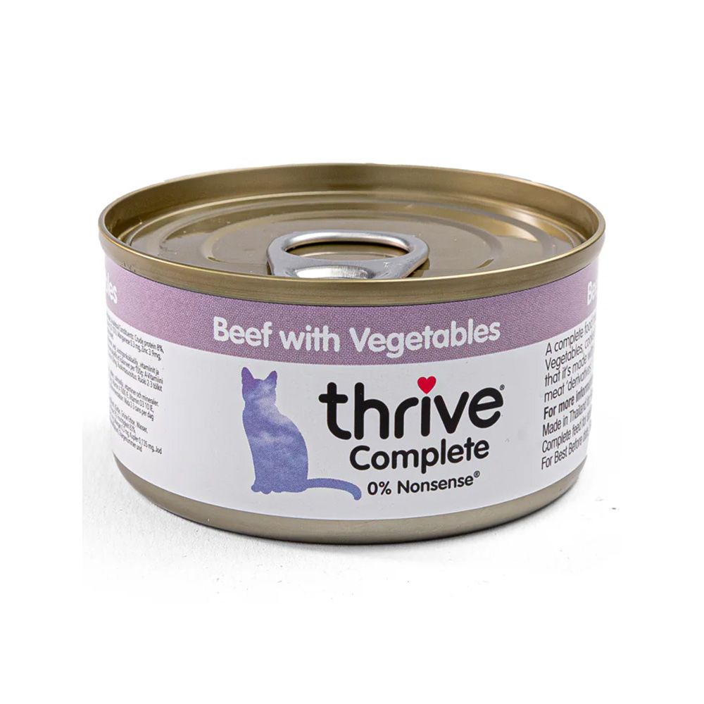 Thrive Complete Beef with Vegetables Canned Cat Food - 75 g - Pack of 12