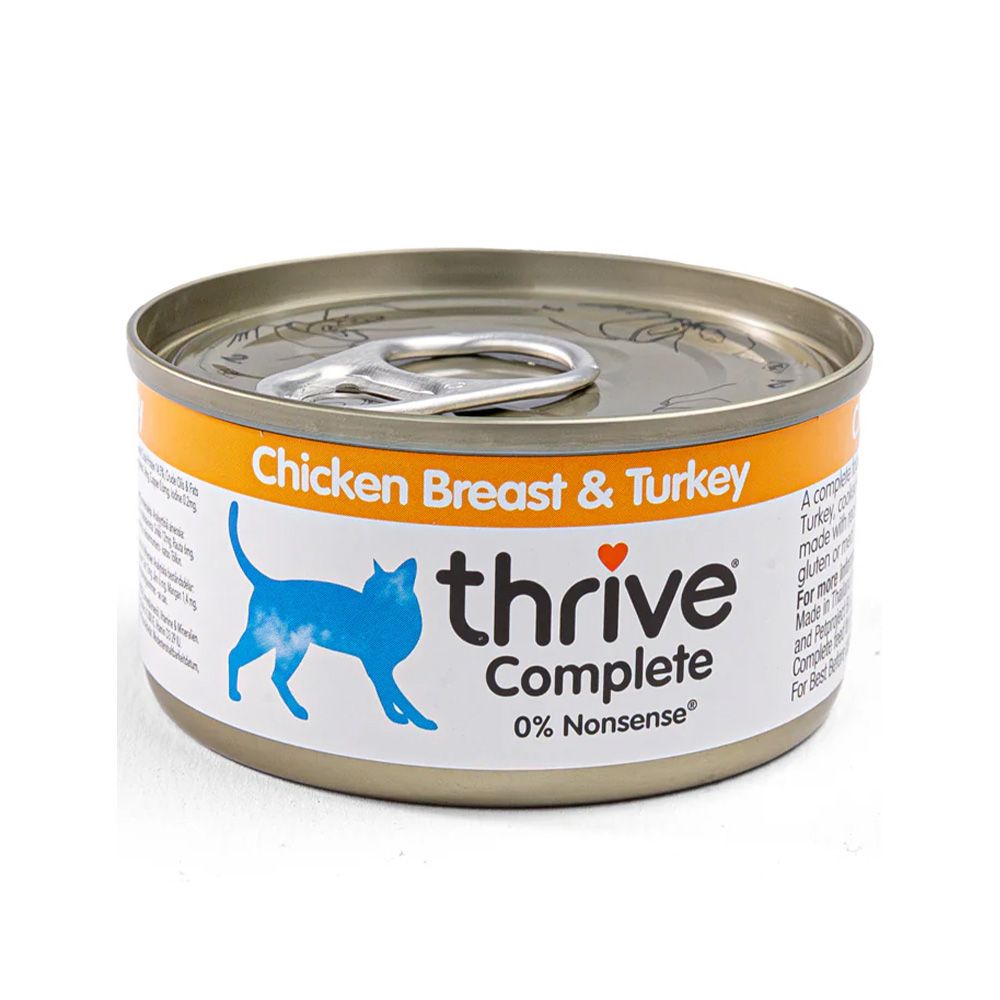 Thrive Complete Chicken Breast and Turkey Canned Cat Food - 75 g - Pack of 12