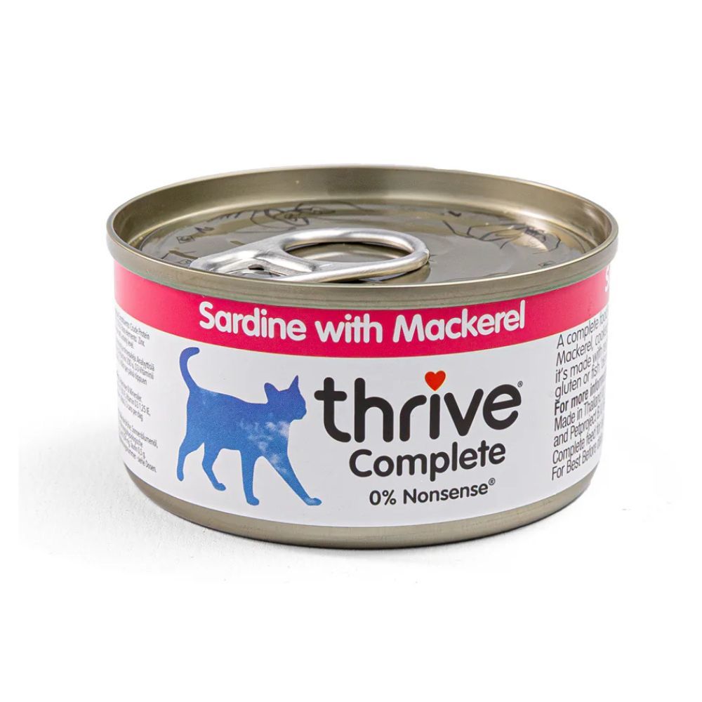 Thrive Complete Sardine with Mackerel Canned Cat Food - 75 g - Pack of 12