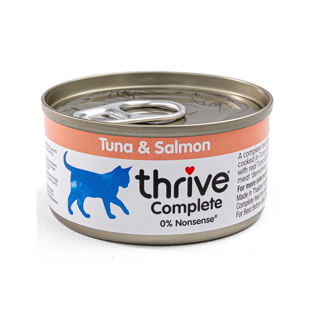 Thrive Complete Tuna and Salmon Canned Cat Food - 75 g - Pack of 12