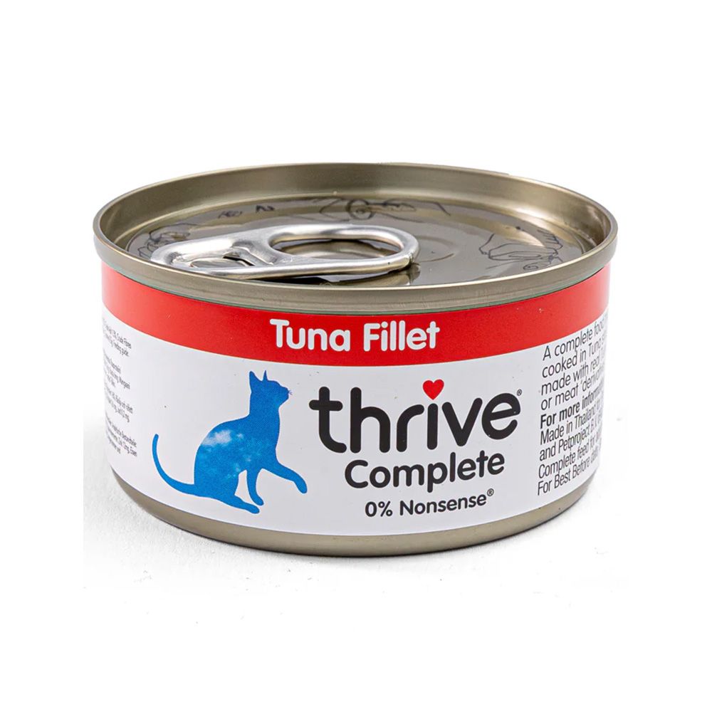 Thrive Complete Tuna Fillet Canned Cat Food - 75 g - Pack of 12