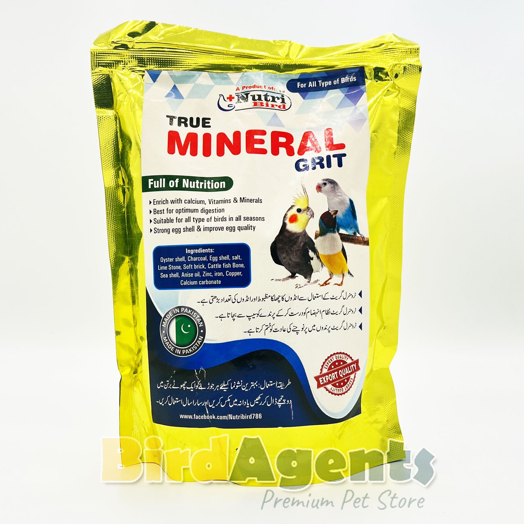 True Mineral Grit – Complete Mineral & Digestive Support for Birds