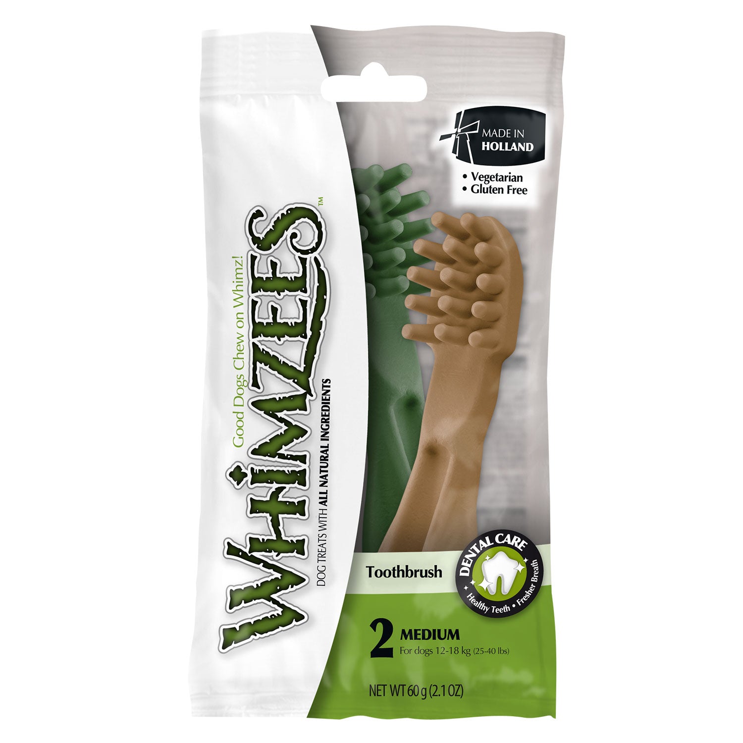 WHIMZEES Toothbrush Star Medium Mix Colors (2pcs)