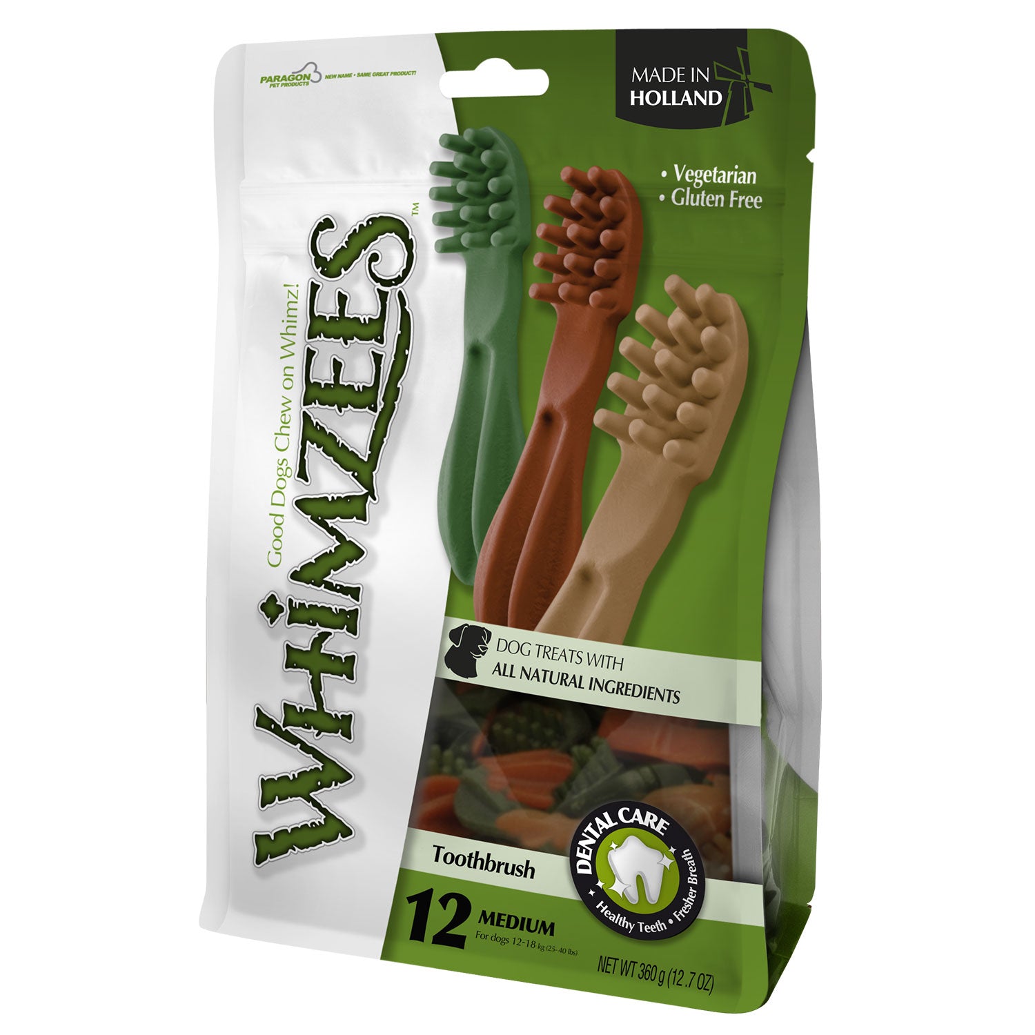 WHIMZEES Toothbrush Star Medium Mix Colors (12pcs)